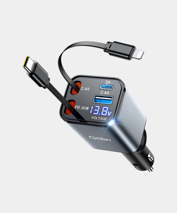 Gritin chargeur allume-cigare 4 en 1