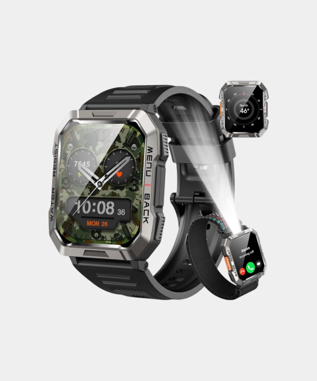 Montre connectée militaire pour homme